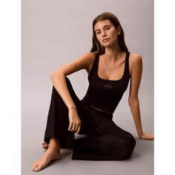 Calvin Klein Canotta in cotone a costine slim - Vista aggiuntiva 2