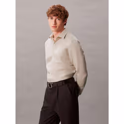 Calvin Klein Camicia slim in misto lino - Vista aggiuntiva 5