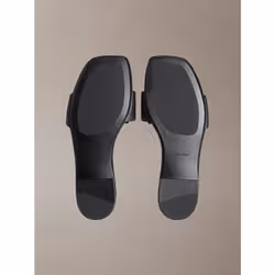 Calvin Klein CK Provence - Sandali piatti in pelle con punta quadrata - Vista aggiuntiva 5