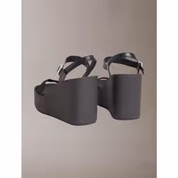 Calvin Klein Melia - Sandali con zeppa con platform e logo - Vista aggiuntiva 3