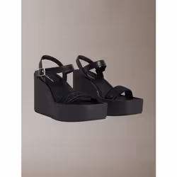 Calvin Klein Melia - Sandali con zeppa con platform e logo - Vista aggiuntiva 2