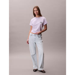 Calvin Klein T-shirt con logo ricamato taglio relaxed