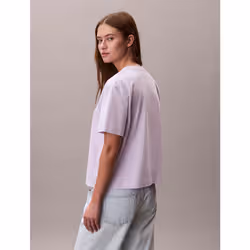 Calvin Klein T-shirt con logo ricamato taglio relaxed - Vista aggiuntiva 4