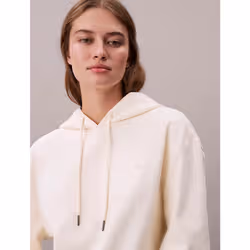 Calvin Klein Felpa con cappuccio e monogramma in spugna di cotone - Vista aggiuntiva 2