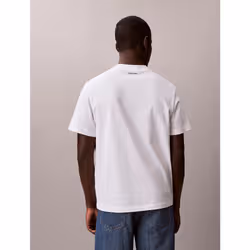 Calvin Klein T-shirt con stemma in stile college - Vista aggiuntiva 4