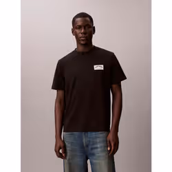 Calvin Klein T-shirt con stemma in stile college - Vista aggiuntiva 3