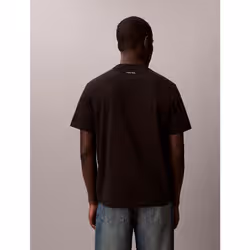 Calvin Klein T-shirt con stemma in stile college - Vista aggiuntiva 4
