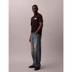 Calvin Klein T-shirt con stemma in stile college - Vista aggiuntiva 5