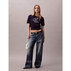 Calvin Klein Maglione con monogramma a maniche corte