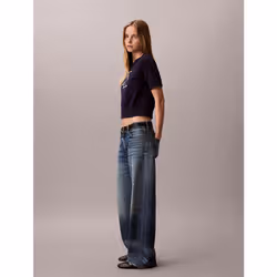 Calvin Klein Maglione con monogramma a maniche corte - Vista aggiuntiva 4