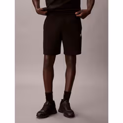 Calvin Klein Pantaloni da tuta in spugna di cotone con stemma - Vista aggiuntiva 5