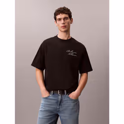 Calvin Klein T-shirt con logo taglio relaxed - Vista aggiuntiva 3
