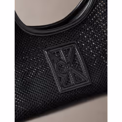 Calvin Klein Borsa da spalla in rete con emblem logo - Vista aggiuntiva 4