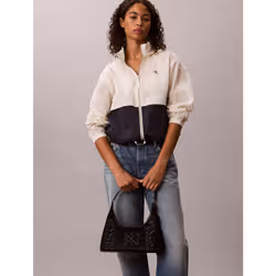 Calvin Klein Borsa da spalla in rete con emblem logo - Vista aggiuntiva 5