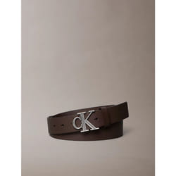 Calvin Klein Cintura in pelle con logo monogramma