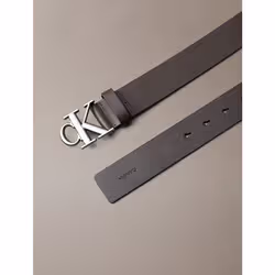Calvin Klein Cintura in pelle con logo monogramma - Vista aggiuntiva 2
