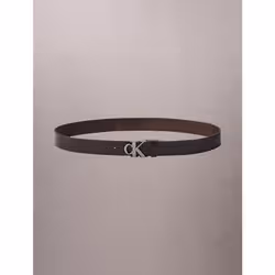 Calvin Klein Cintura in pelle con logo monogramma - Vista aggiuntiva 4
