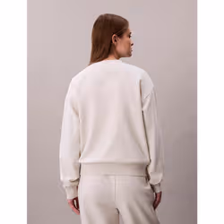 Calvin Klein Felpa in spugna di cotone con monogramma - Vista aggiuntiva 6
