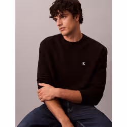 Calvin Klein Felpa con monogramma dal taglio relaxed - Vista aggiuntiva 5