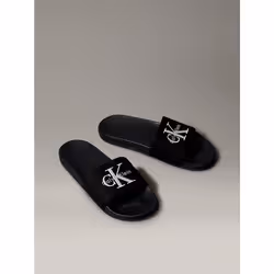 Calvin Klein Ciabatte in tela con logo sagomato - Vista aggiuntiva 2