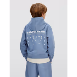 Calvin Klein Felpa con cappuccio e logo stampato sul retro - Vista aggiuntiva 2
