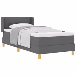 vidaXL Letto a Molle< / strong> Grigio scuro 80 x 200 cm Tessuto - Vista aggiuntiva 3