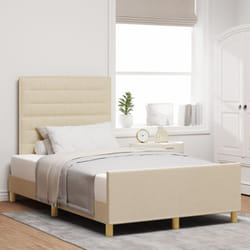 Vidaxl - Struttura letto Crema 120x200 cm in tessuto
