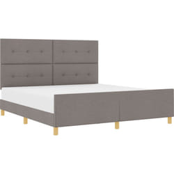 Struttura letto Tortora 180x200 cm Tessuto Vidaxl