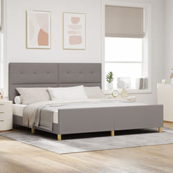 Vidaxl - Struttura letto Tortora 200x200 cm in tessuto