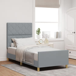 Vidaxl - Struttura Letto Grigio chiaro 100x200 cm Tessuto