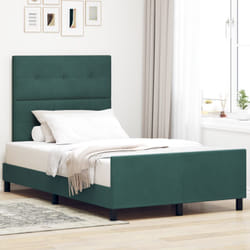 Vidaxl - Struttura Letto Verde Scuro 120x200 cm Velluto