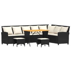 VidaXL 3365342 set mobili da esterno Nero