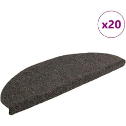 Vidaxl - Tappetini Autoadesivi per Scale 20 pz Antracite 65x21x4 cm 947949