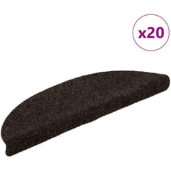 Vidaxl - Tappetini Autoadesivi per Scale 20 pz Marroni 56x17x3 cm 509929