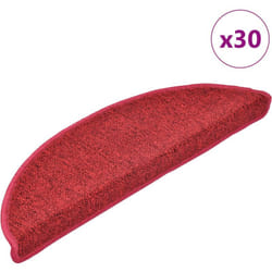 Vidaxl - Tappetini per Scale 30 pz Rosso Bordò 56x17x3 cm 503895