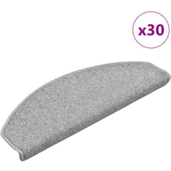 Vidaxl - Tappetini per Scale 30 pz Grigio Chiaro 65x24x4 cm 734361