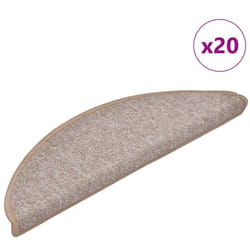 Vidaxl - Tappetini per Scale 20 pz Marrone Chiaro 56x17x3 cm