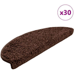 Vidaxl - Tappetini per Scale 30 pz Marrone 65x21x4 cm 865700