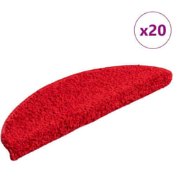 Vidaxl - Tappetini per Scale 20 pz Rossi 56x17x3 cm