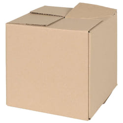 vidaXL Scatola Pieghevole 50 pcs Marrone 20 x 20 x 20 cm Cartone