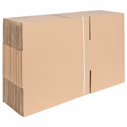 vidaXL Scatola Pieghevole 50 pcs Marrone 35 x 24 x 15 cm Cartone - Vista aggiuntiva 3