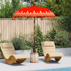 VidaXL 3356897 set mobili da esterno Rosso - Vista aggiuntiva 2