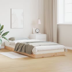 Struttura Letto a Terra 90x210 cm Legno Massello di Pino Vidaxl
