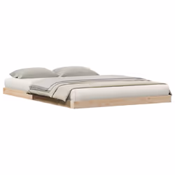 vidaXL Struttura letto a terra Naturale 140 x 210 cm - Vista aggiuntiva 3