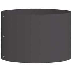 VidaXL 873592 fioriera Acciaio Nero