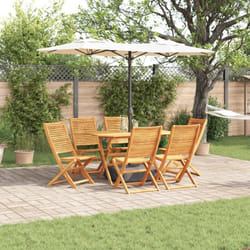 Vidaxl - Set di Pranzo da Giardino 7 Pezzi in Legno Massello di Acacia