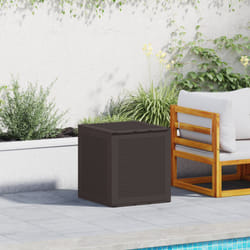 vidaXL Scatola di Stoccaggio Esterna Marrone 55x53x57 cm PP