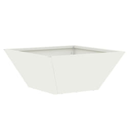 VidaXL 873798 fioriera Acciaio Bianco