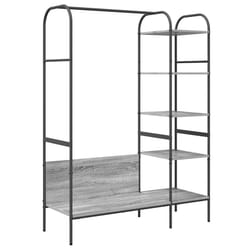 VidaXL 868448 organizzatore per conservazione da appendere Legno Grigio