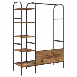 VidaXL 868449 organizzatore per conservazione da appendere Legno Marrone - Vista aggiuntiva 7